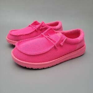 Hey Dude Youth Funk Mono Electric Pink Size 1 Youth Kids